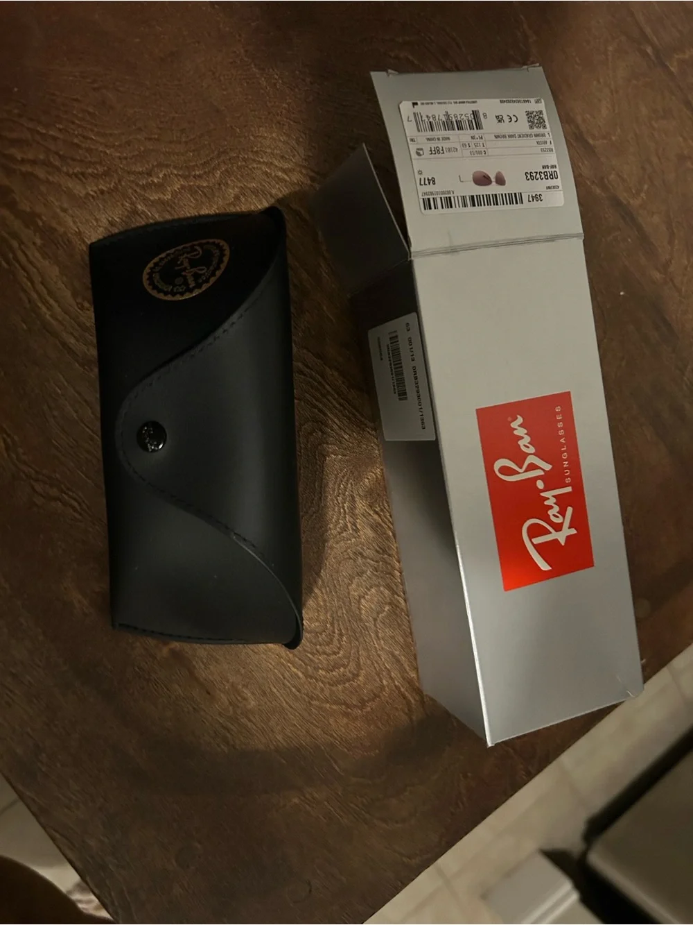 Ray-Ban Gold Aviator Sunglasses with Brown Lenses